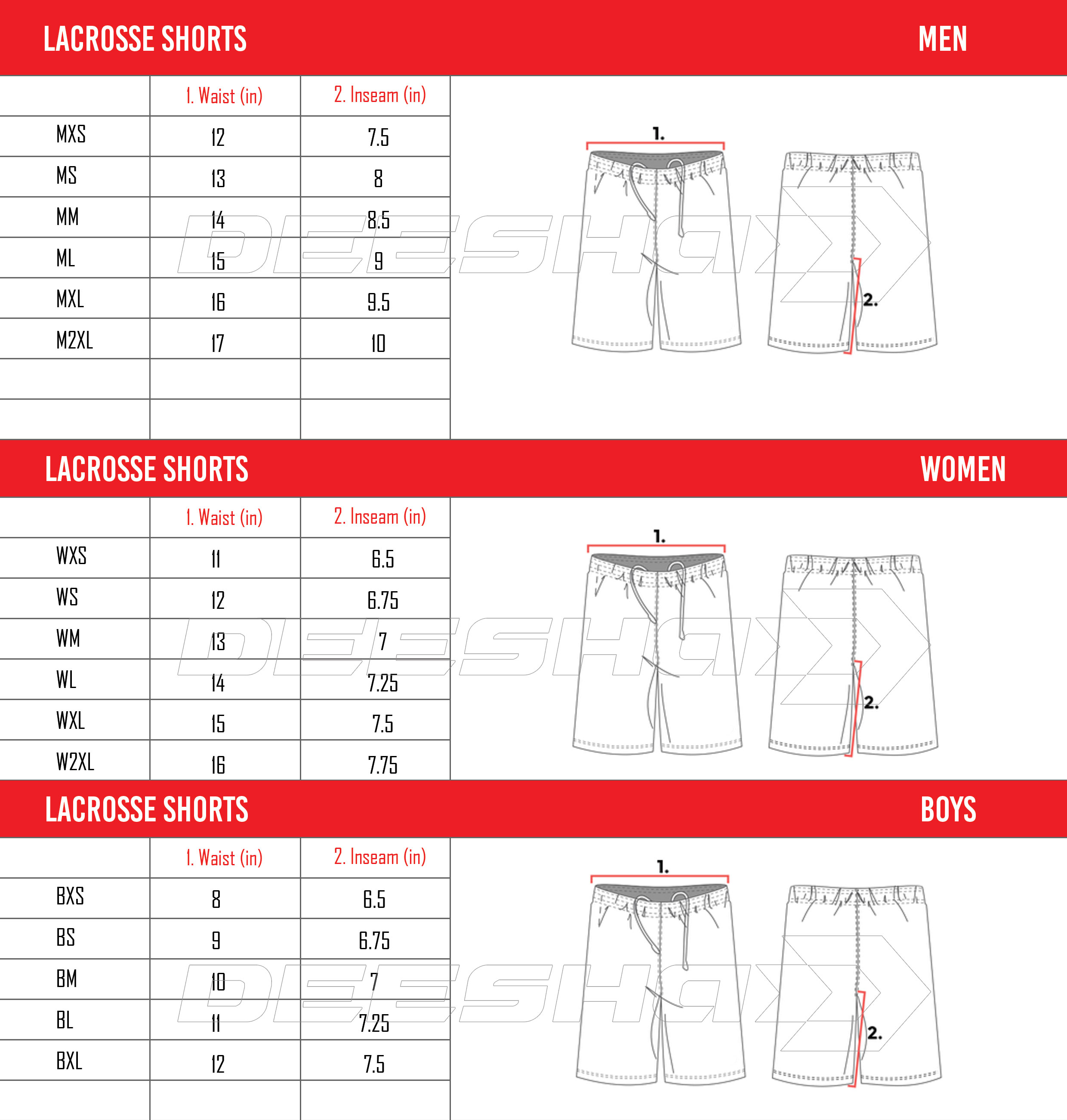 Men Lacrosse Shorts